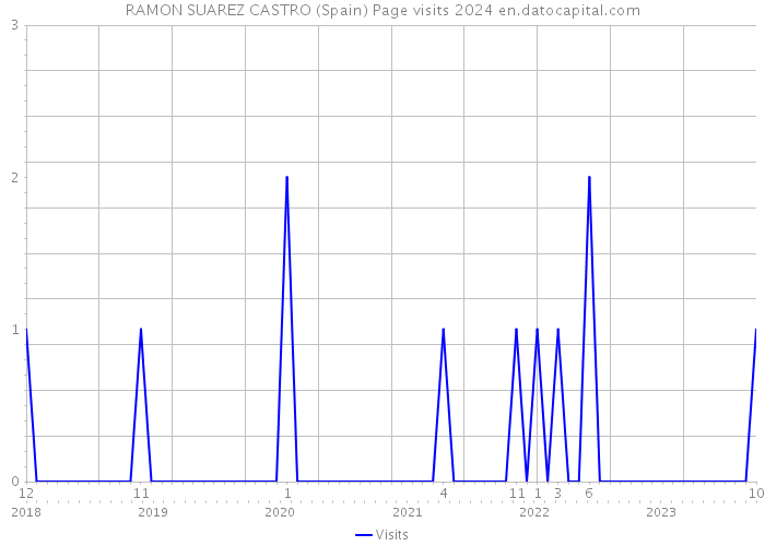 RAMON SUAREZ CASTRO (Spain) Page visits 2024 