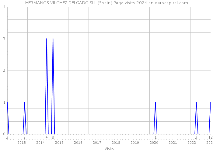HERMANOS VILCHEZ DELGADO SLL (Spain) Page visits 2024 