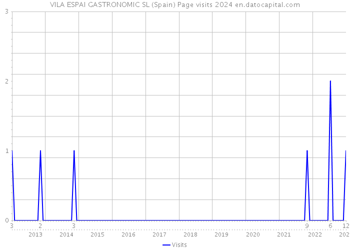 VILA ESPAI GASTRONOMIC SL (Spain) Page visits 2024 