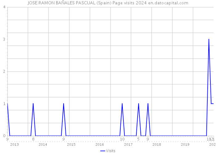 JOSE RAMON BAÑALES PASCUAL (Spain) Page visits 2024 
