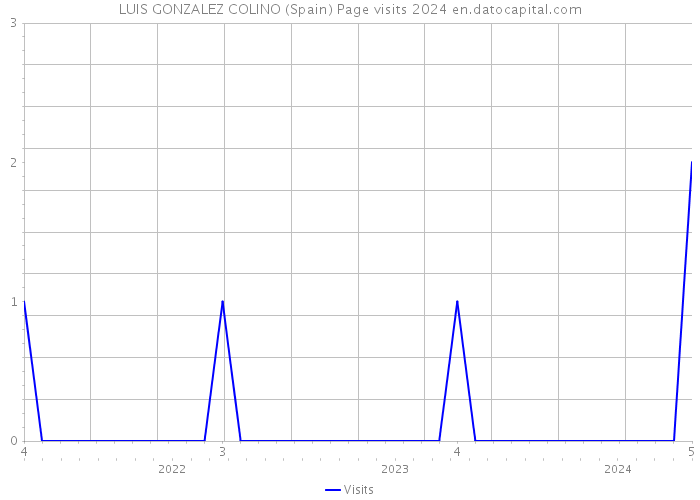 LUIS GONZALEZ COLINO (Spain) Page visits 2024 