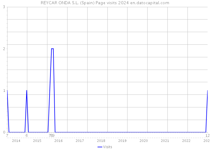 REYCAR ONDA S.L. (Spain) Page visits 2024 