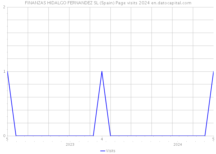 FINANZAS HIDALGO FERNANDEZ SL (Spain) Page visits 2024 