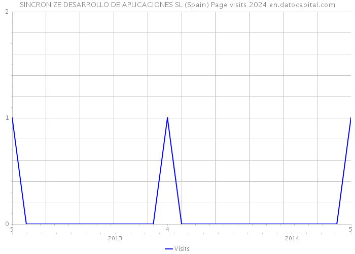 SINCRONIZE DESARROLLO DE APLICACIONES SL (Spain) Page visits 2024 