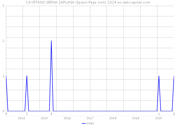 CAYETANO SERNA ZAPLANA (Spain) Page visits 2024 