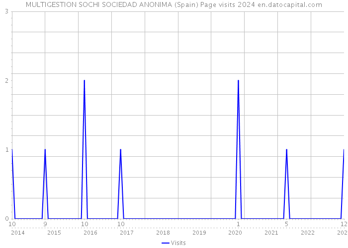 MULTIGESTION SOCHI SOCIEDAD ANONIMA (Spain) Page visits 2024 