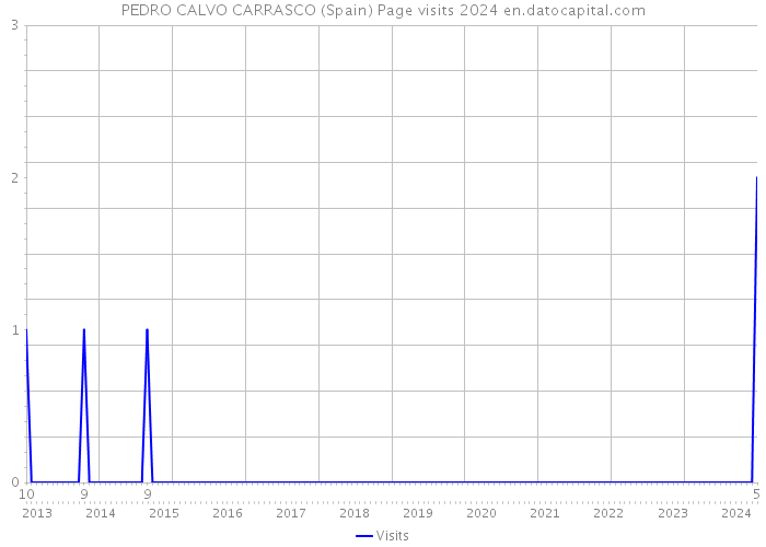 PEDRO CALVO CARRASCO (Spain) Page visits 2024 