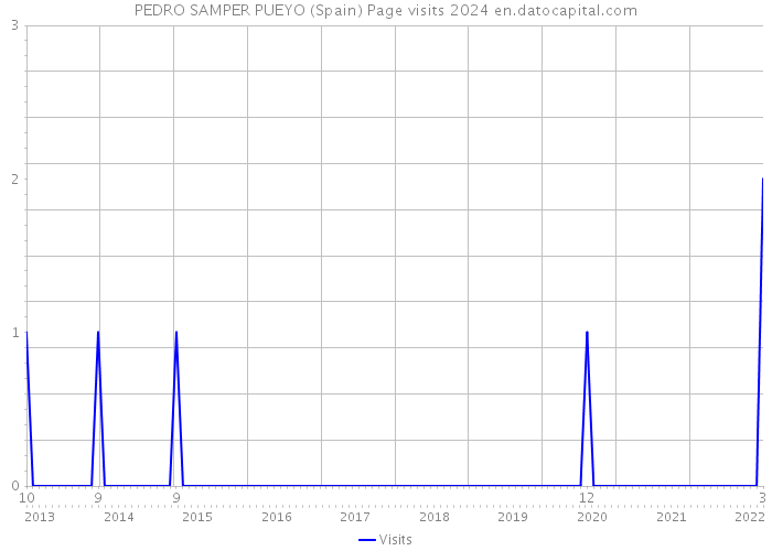 PEDRO SAMPER PUEYO (Spain) Page visits 2024 