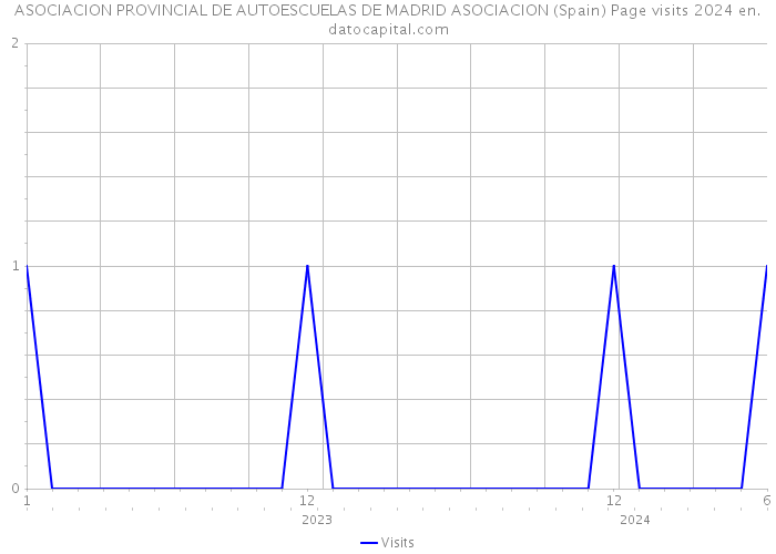 ASOCIACION PROVINCIAL DE AUTOESCUELAS DE MADRID ASOCIACION (Spain) Page visits 2024 