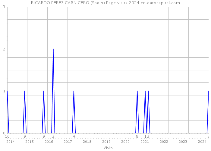 RICARDO PEREZ CARNICERO (Spain) Page visits 2024 