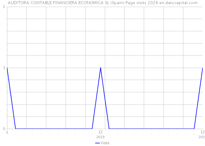 AUDITORA CONTABLE FINANCIERA ECONOMICA SL (Spain) Page visits 2024 
