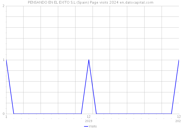PENSANDO EN EL EXITO S.L (Spain) Page visits 2024 