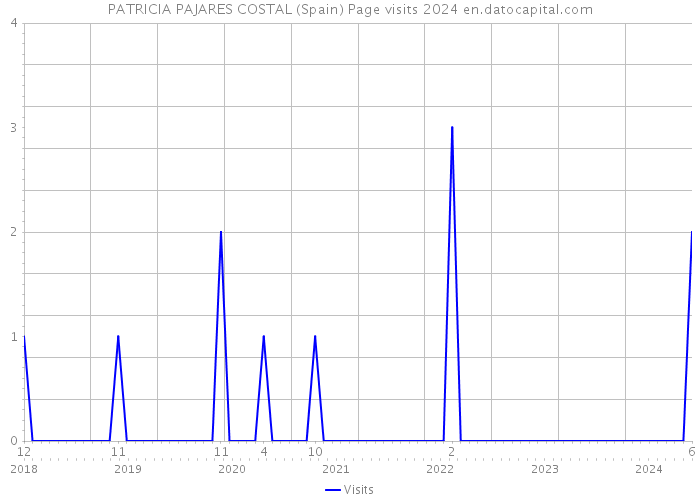 PATRICIA PAJARES COSTAL (Spain) Page visits 2024 