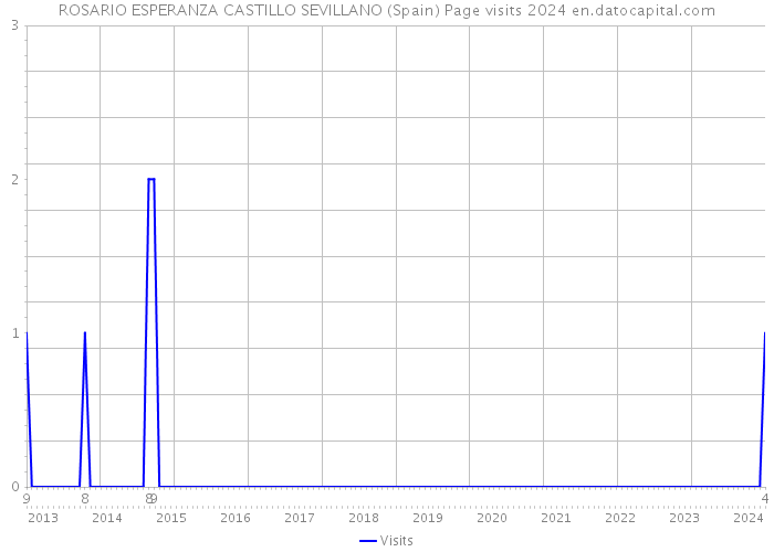 ROSARIO ESPERANZA CASTILLO SEVILLANO (Spain) Page visits 2024 