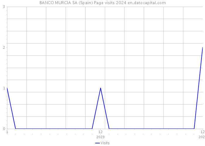 BANCO MURCIA SA (Spain) Page visits 2024 