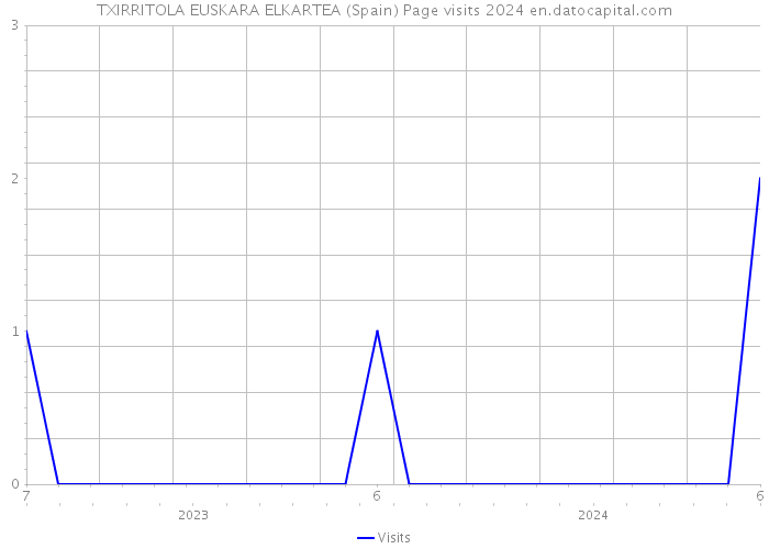 TXIRRITOLA EUSKARA ELKARTEA (Spain) Page visits 2024 