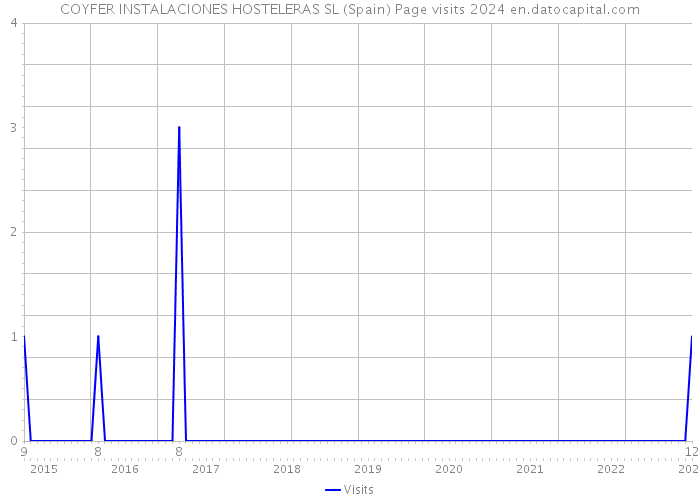 COYFER INSTALACIONES HOSTELERAS SL (Spain) Page visits 2024 