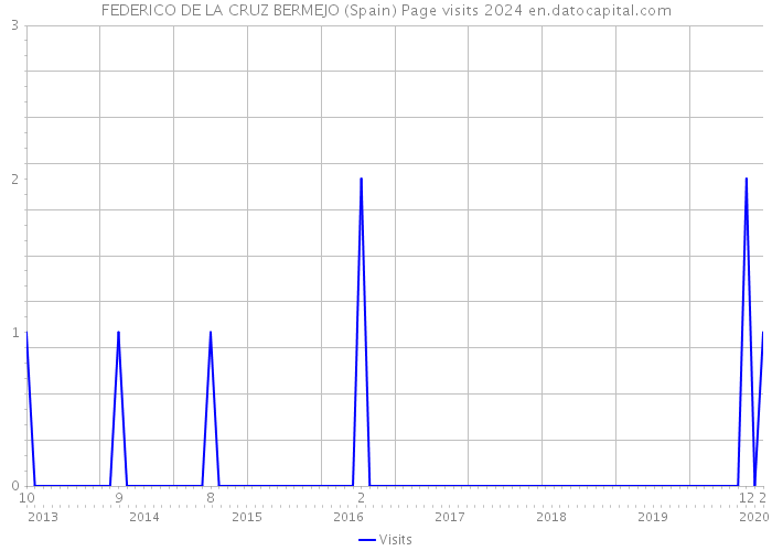 FEDERICO DE LA CRUZ BERMEJO (Spain) Page visits 2024 