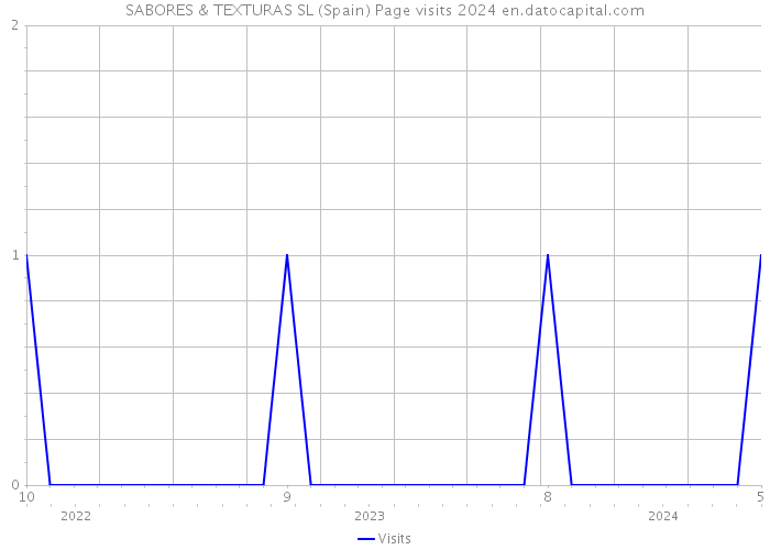 SABORES & TEXTURAS SL (Spain) Page visits 2024 