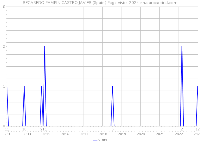 RECAREDO PAMPIN CASTRO JAVIER (Spain) Page visits 2024 