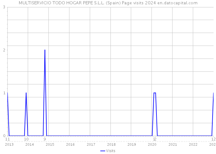 MULTISERVICIO TODO HOGAR PEPE S.L.L. (Spain) Page visits 2024 