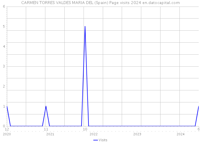 CARMEN TORRES VALDES MARIA DEL (Spain) Page visits 2024 