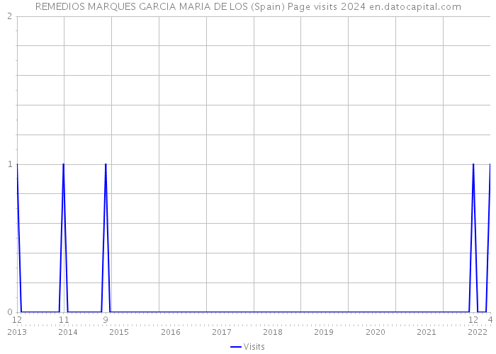 REMEDIOS MARQUES GARCIA MARIA DE LOS (Spain) Page visits 2024 