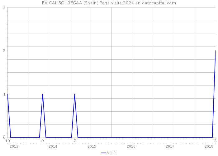 FAICAL BOUREGAA (Spain) Page visits 2024 