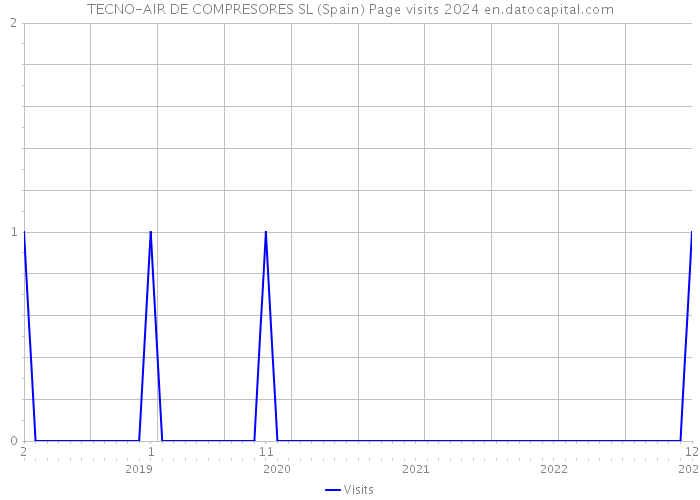 TECNO-AIR DE COMPRESORES SL (Spain) Page visits 2024 