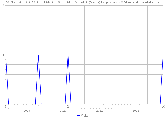 SONSECA SOLAR CAPELLANIA SOCIEDAD LIMITADA (Spain) Page visits 2024 