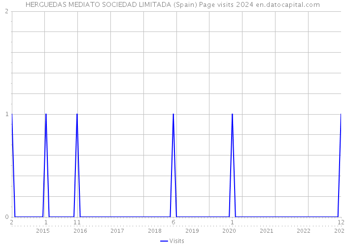 HERGUEDAS MEDIATO SOCIEDAD LIMITADA (Spain) Page visits 2024 