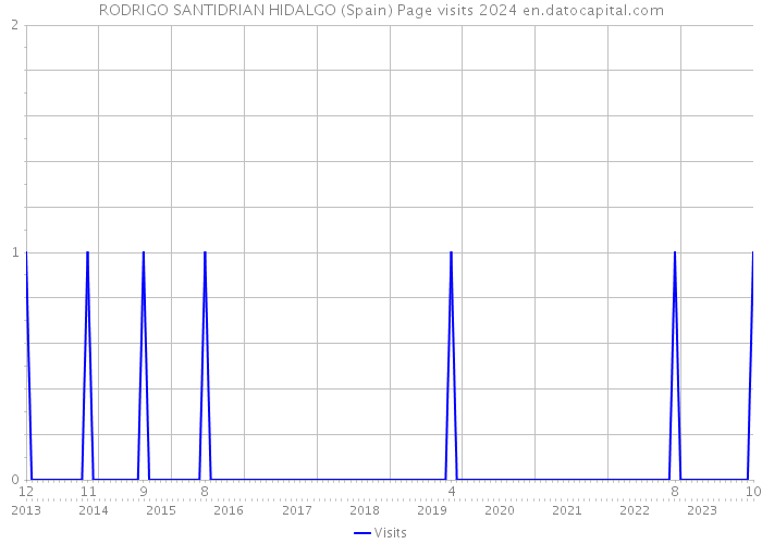 RODRIGO SANTIDRIAN HIDALGO (Spain) Page visits 2024 