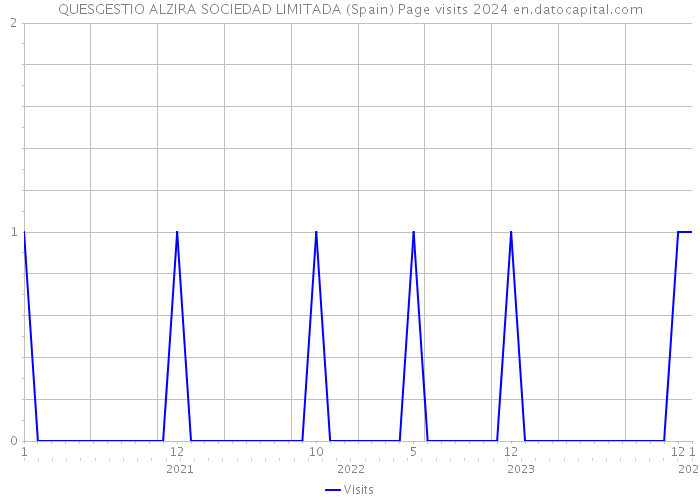 QUESGESTIO ALZIRA SOCIEDAD LIMITADA (Spain) Page visits 2024 