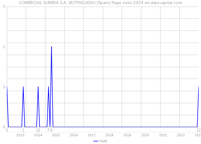 COMERCIAL SURERA S.A. (EXTINGUIDA) (Spain) Page visits 2024 