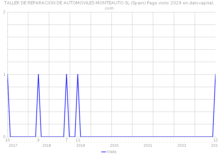 TALLER DE REPARACION DE AUTOMOVILES MONTEAUTO SL (Spain) Page visits 2024 