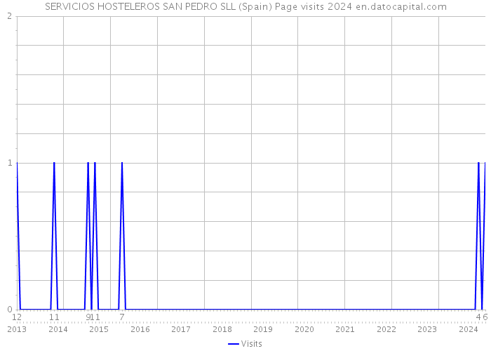 SERVICIOS HOSTELEROS SAN PEDRO SLL (Spain) Page visits 2024 