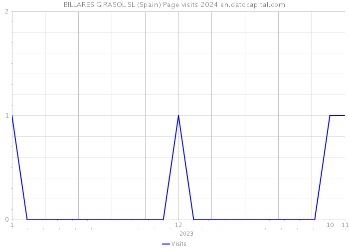 BILLARES GIRASOL SL (Spain) Page visits 2024 