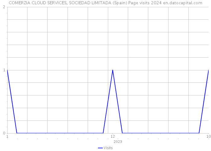 COMERZIA CLOUD SERVICES, SOCIEDAD LIMITADA (Spain) Page visits 2024 