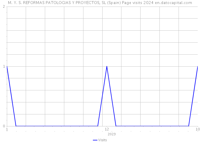 M. Y. S. REFORMAS PATOLOGIAS Y PROYECTOS, SL (Spain) Page visits 2024 