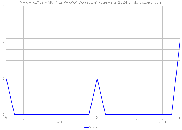 MARIA REYES MARTINEZ PARRONDO (Spain) Page visits 2024 