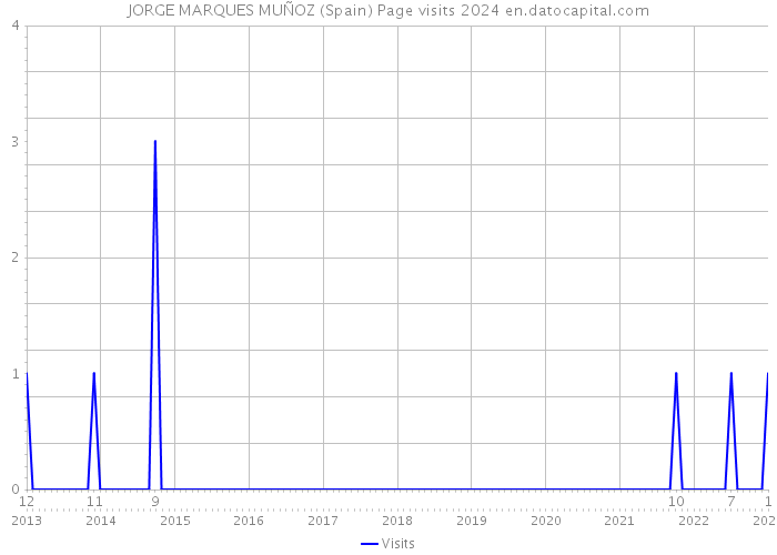 JORGE MARQUES MUÑOZ (Spain) Page visits 2024 