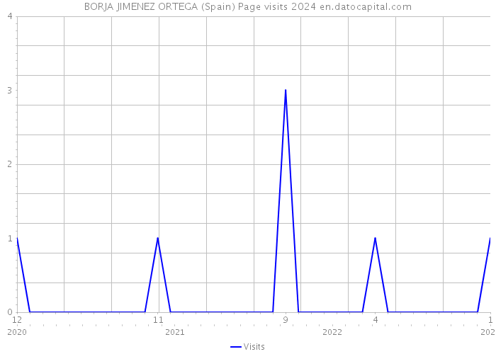 BORJA JIMENEZ ORTEGA (Spain) Page visits 2024 