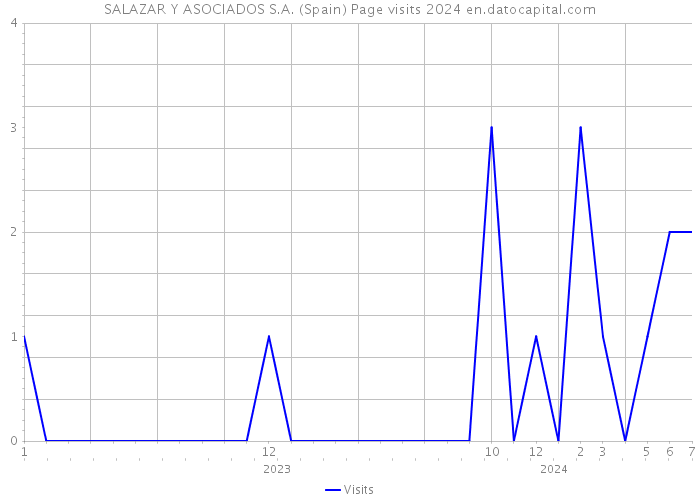 SALAZAR Y ASOCIADOS S.A. (Spain) Page visits 2024 