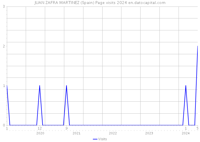 JUAN ZAFRA MARTINEZ (Spain) Page visits 2024 