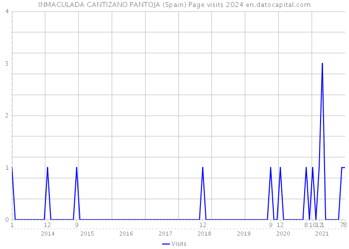 INMACULADA CANTIZANO PANTOJA (Spain) Page visits 2024 