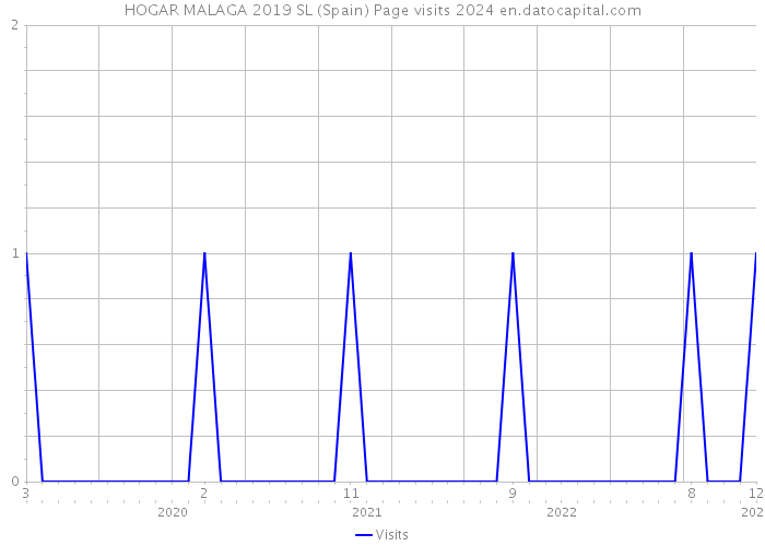 HOGAR MALAGA 2019 SL (Spain) Page visits 2024 
