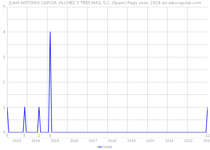 JUAN ANTONIO GARCIA VILCHEZ Y TRES MAS, S.C. (Spain) Page visits 2024 