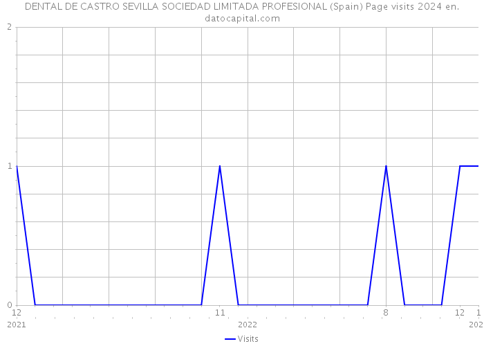 DENTAL DE CASTRO SEVILLA SOCIEDAD LIMITADA PROFESIONAL (Spain) Page visits 2024 