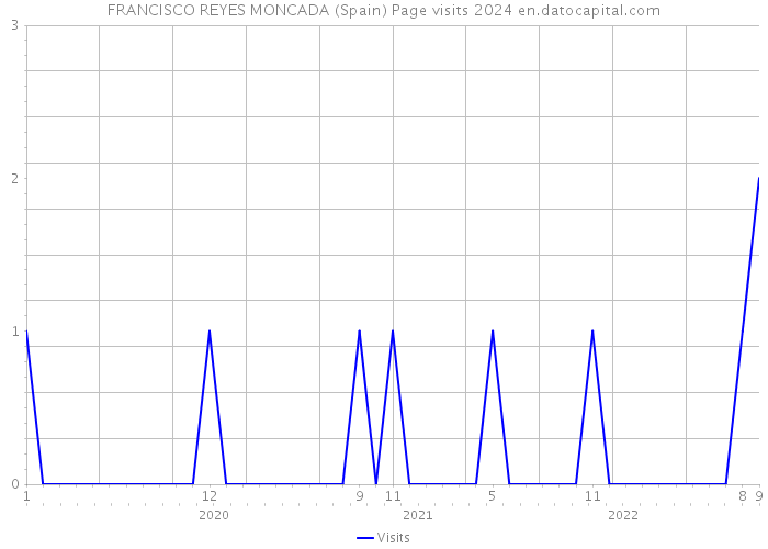 FRANCISCO REYES MONCADA (Spain) Page visits 2024 