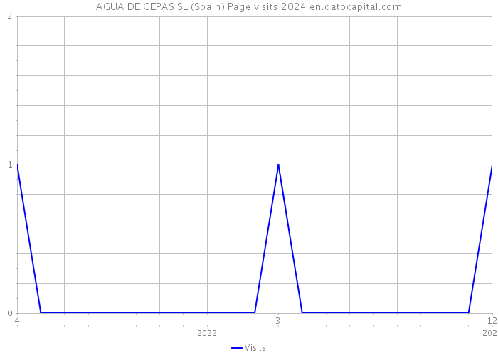 AGUA DE CEPAS SL (Spain) Page visits 2024 
